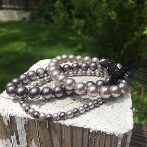 RMN Faux Pearl Bracelet Set